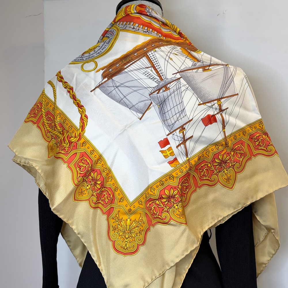 Celin Silk Scarf - Picture 2 of 16